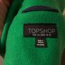 Topshop wool green coat Size 12 Image 2