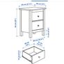 Ikea Hemnes x2 Drawer Bedside Table Image 7