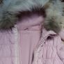 Girls padded jacket coat with lace and fur 5-7 yo Image 2