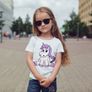 Cute Unicorns Printed Girls T-shirt Tee Top Shirt Birthday Girl Tee Unicorn Tshirt Image 5