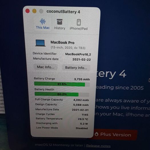 MacBook Pro 13-inch 16GB RAM (2020) | Intel Core i5 | 500GB SSD