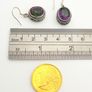 Vintage 925 Sterling Silver & Mystic Topaz Ornate Earrings Image 9