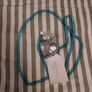 Blue Illusion Silver Heart Pendant Necklace with Beaded Chain Image 2