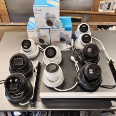 Hikvision 9-Camera Hikvision & HiLook PoE Security System (16-Ch 4K NVR, 12TB HDD)