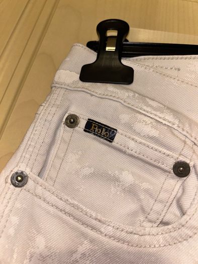 Polo Ralph Lauren White Printed Jeans