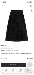 Maje tulle midi skirt size 12 - 14