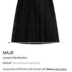 Maje tulle midi skirt size 12 - 14