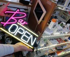 Neon LED BAR Open Sign Business Office man cave