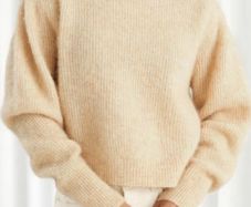& Other Stories Alpaca Blend Boat Neck Sweater