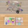 61pcs Transparent Plastic Storage Organizer Set - Large Box with 30 Small Boxes Image 7