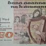 50 Pound 1982 Irish Carolan Banknote Image 3