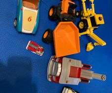 Oso Go-Go-Go Race Car Marshall Firetruck Bruder Minidumper Bob the Builder Scoop the Digger toy