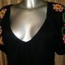 Zara Collection black embroidered midi dress size L UK12 EU40 Postage included Image 2