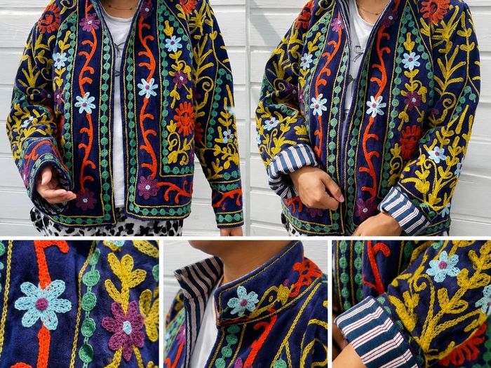 Velvet Embroidered Suzani Jacket