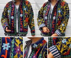 Velvet Embroidered Suzani Jacket