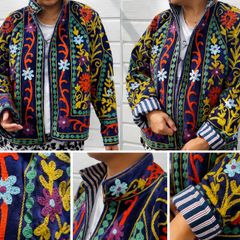 Velvet Embroidered Suzani Jacket