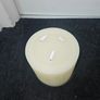 3 wick battery operated large candle on stand Image 3