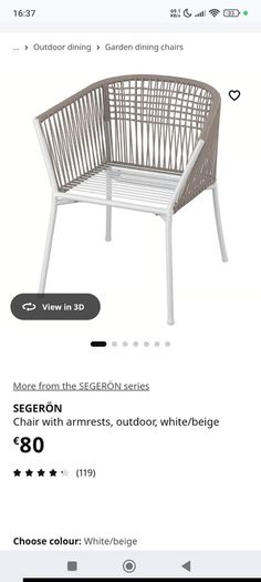 4 Ikea Chairs Outdoor/Garden