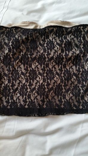 Black sexy bodice top