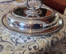 Antique entree dish