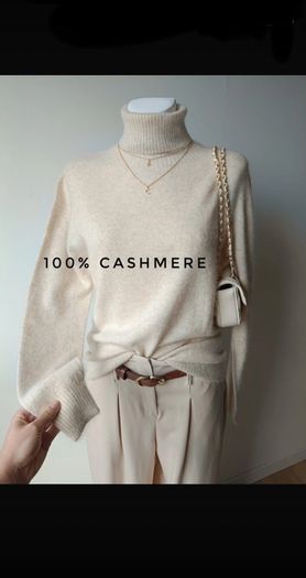 Cashmere turtleneck jumper