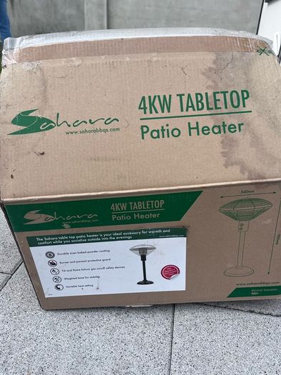 Sahara 4kw table top patio heater - NEW
