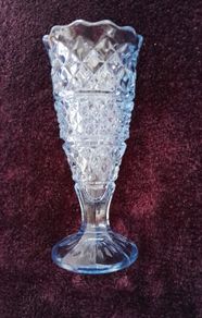 Vintage Pale Blue - Glass Vase
