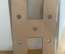 Wooden letter H