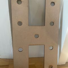 Wooden letter H