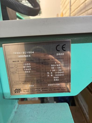 two tajima tfmx 4 head embroidery machines