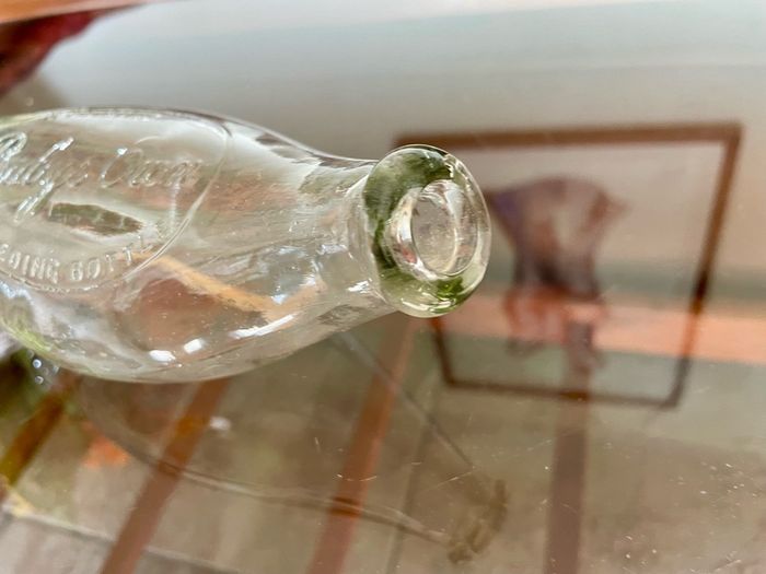 Vintage 1940s Babys Own The Hygienic Feeder Glass Baby Bottle