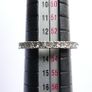 Vintage 925 Sterling Silver Eternity Ring with Clear Stones size M - 2,2g Image 9