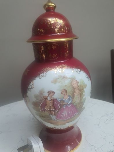 Limoges Set of LAMP and ginger Jar