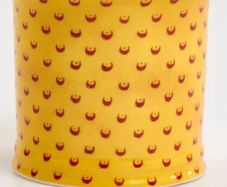 Avoca Collection - Yellow Spot Secret Garden Jam , Honey / Sugar Pot - as new