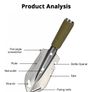 Portable Camping Hiking Traveling Pinic Shovel Multifunctional Ordnance Shovel Survival Outdoor Equipment Garden Tool Shovel Image 2