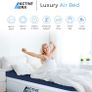 Luxury King Size Double Queen Air Bed - Elevated Inflatable Air Mattress, Electric Built-in Pump, Raised Pillow & Structured I-Beam Technology, Height 56cm Image 7