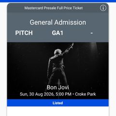 Bon Jovi tickets X 2