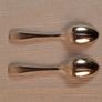 Vintage Silver-Plated EPNS Coffee Spoons Set / Cased Rat Tail Teaspoons (Set of 6) Image 3