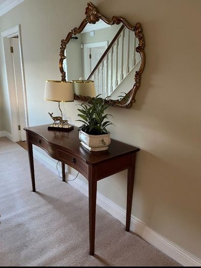 Antique style gold mirror