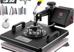 Heat Press 8 in 1 Heat Press Machine 38x38cm Heat Transfer Press 15x15Inch T-shirt Press Mulitifuctional Sublimation Machine for T-shirt Mug Hat Plate Transfer