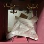 jewellery box Vintage Wooden Wardrobe Jewelry Armoire Box Floral Glass Double Doors & 5 Drawers Image 5