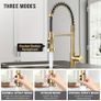 NEW SALE | Kitchen Tap, Kitchen Sink Mixer Tap with 360 Degree Swivel Pull Down Sprayer Commercial Kitchen Taps Single Handle Mixer Tap Cold and Hot 3-Modes Spray with Standard Fittings Image 2