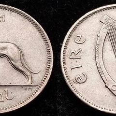 [#793] - Ireland 1968 | Irish 6p | Six Pence | Wolfhound | KM.13a | High Grade
