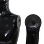 Full Body Male Mannequin with Glass Base Glossy Black 185 cm Image 9