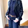Stradivarius oversized faux leather biker jacket black - Size M Image 4