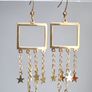Earring gold pendant star Image 2