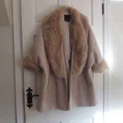 RIVER ISLAND   fur trimmed    size 16 -20