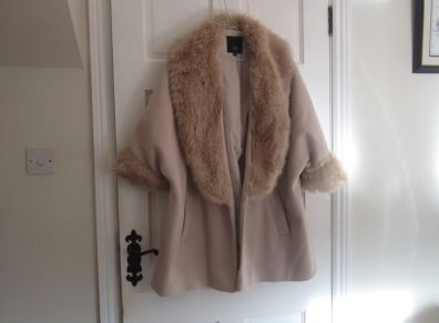 RIVER ISLAND   fur trimmed    size 16 -20