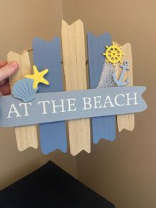 Beach sign