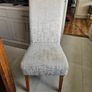 dining table and chairs oak table very good quality and solid chairs are as new  o marks or stains Image 3